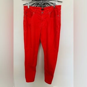 Eileen Fisher Red Jeans 14